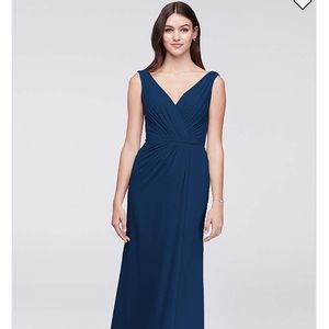David’s Bridal Pleated Chiffon Bridesmaid Dress
